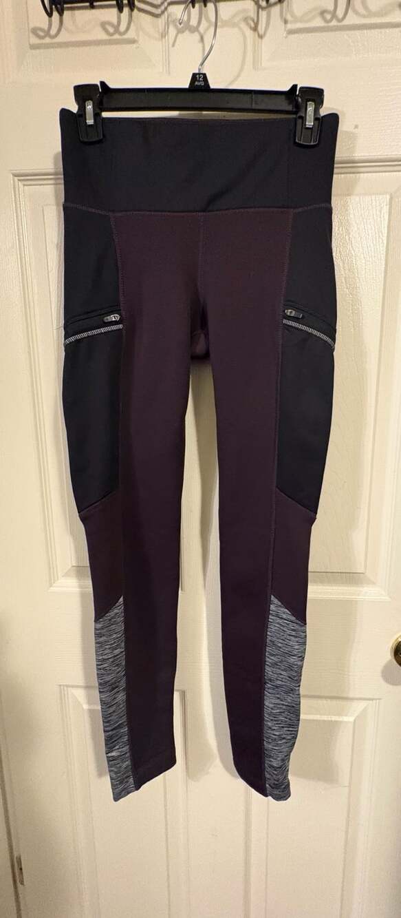 Athleta Polartec Powerlift 2.0 Fleece Lined Leggings Size XS Wild Raisin